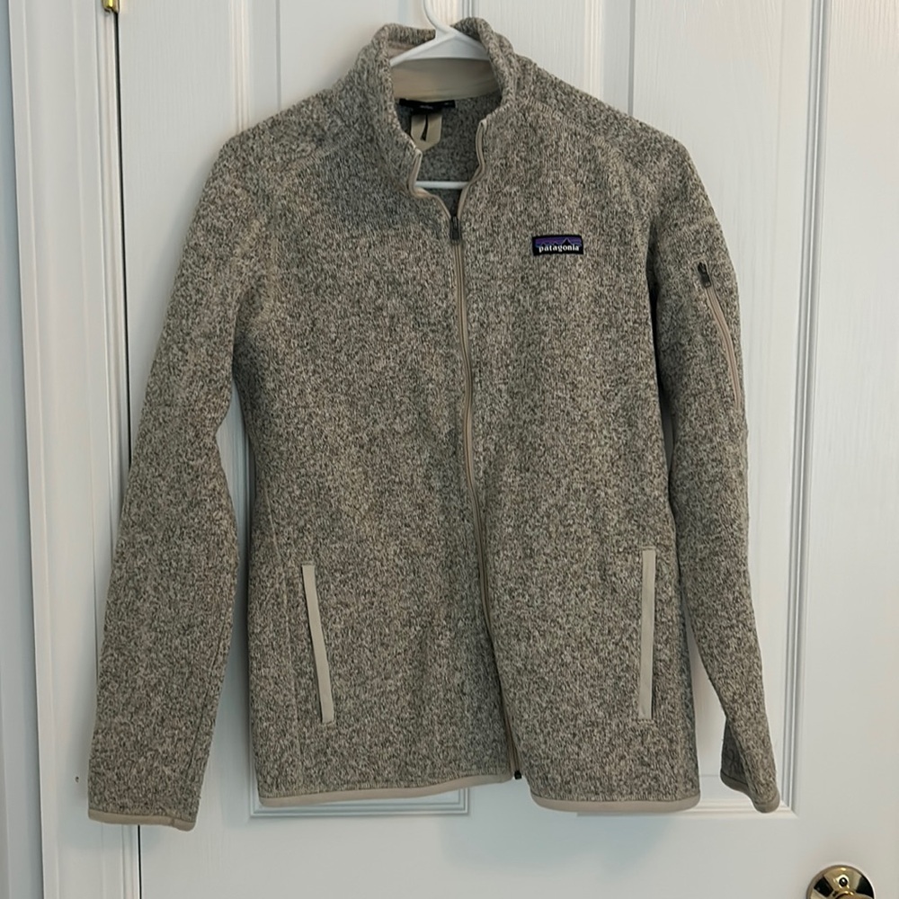 Tan Patagonia full zip jacket